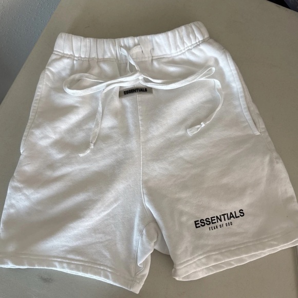 Fear of God Essentials White Athletic Shorts - Picture 3 of 11